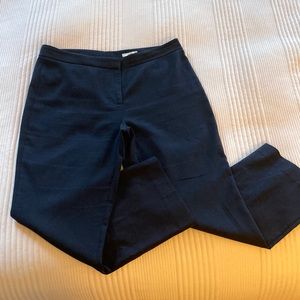 Lewis Navy Flat Front Trouser Pants